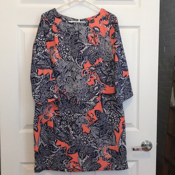 The Limited Dresses & Skirts - Orange and blue shift dress